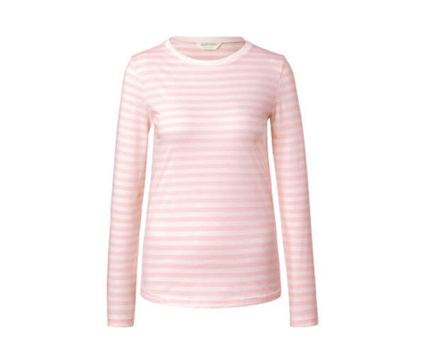 Bild 1 von Gestreiftes Langarmshirt, rosa-weiß