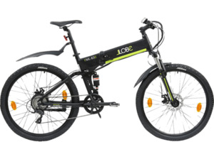LLOBE 27,5” Falt Mountain E‐Bike FML‐830 Mountainbike (Laufradgröße: 27,5 Zoll, Rahmenhöhe: 48 cm, Unisex-Rad, 374.4 Wh, Schwarz)