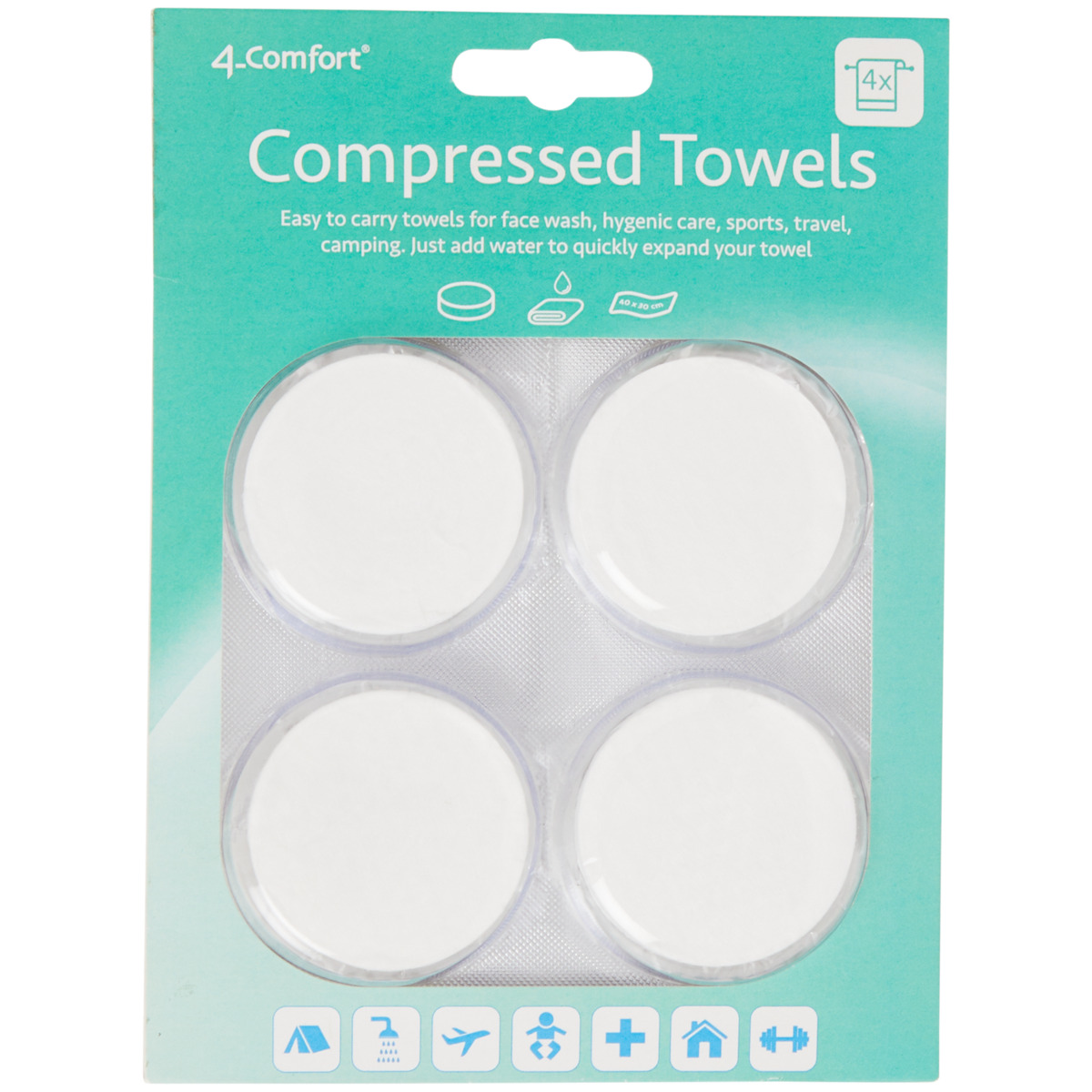 Bild 1 von Komprimierte Handtücher in Tablettenform