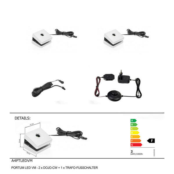 Bild 1 von Carryhome LED-Klemmleuchten Silber