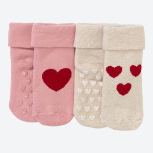 Mädchen-ABS-Socken, 2er Pack