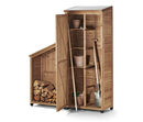 Bild 1 von Gartenschrank mit Kaminholz-Anbau