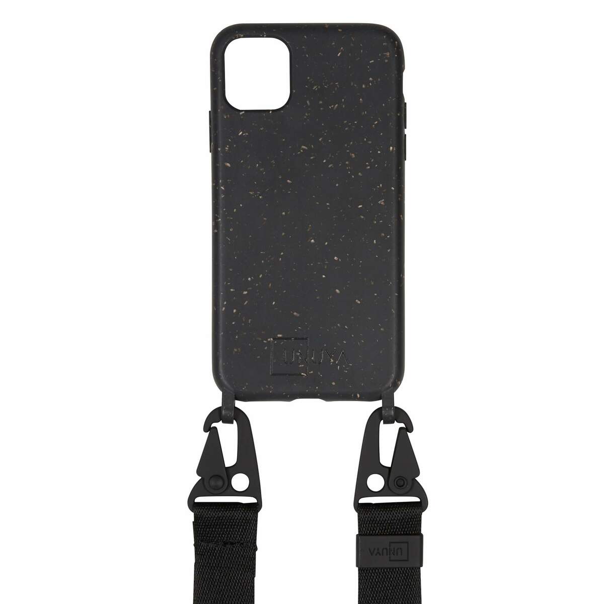 Bild 1 von Unuya
              
                 ALL BLACK-NACHHALTIGE HANDYKETTE MIT GURT - Handytasche