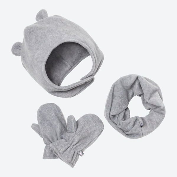 Bild 1 von Baby-Jungen-Mützen-Set mit Öhrchen, 3-teilig