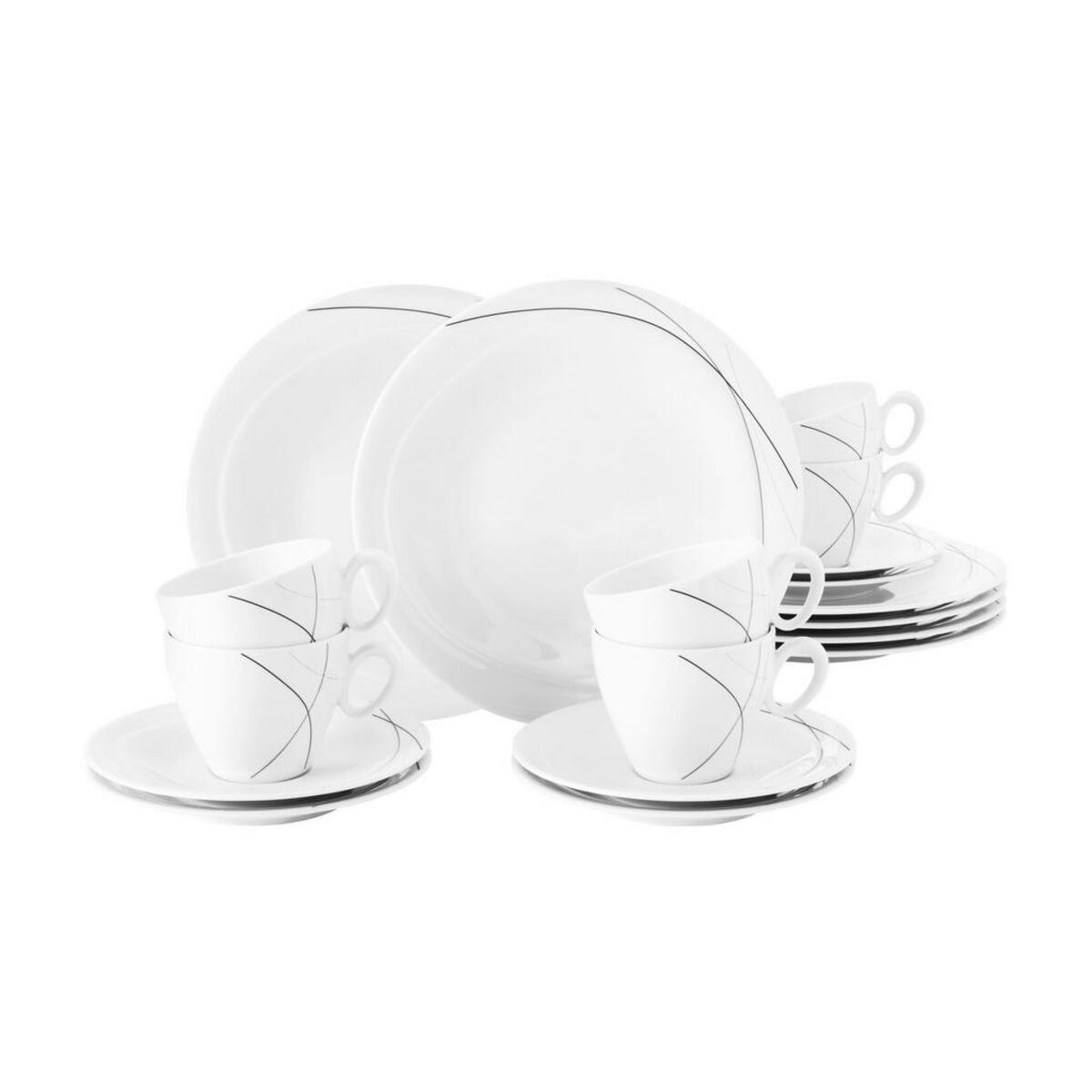 Bild 1 von Seltmann Weiden KAFFEESERVICE Anthrazit, Schwarz, Weiß, Beige