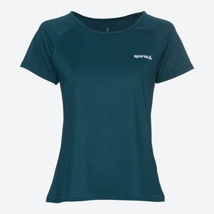 Damen-Fitness-T-Shirt mit Streifen-Optik