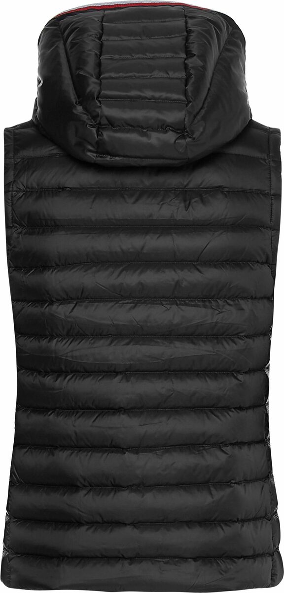Bild 2 von Tommy Hilfiger Steppweste HERITAGE LW VEST mit Streifen in den typischen Tommy Hilfiger Farben an der Kapuze