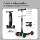 Bild 2 von besrey Dreiradscooter Kinder Roller Höhenverstellbarer Faltbarer Trittroller LED, Alle drei Räder mit LED