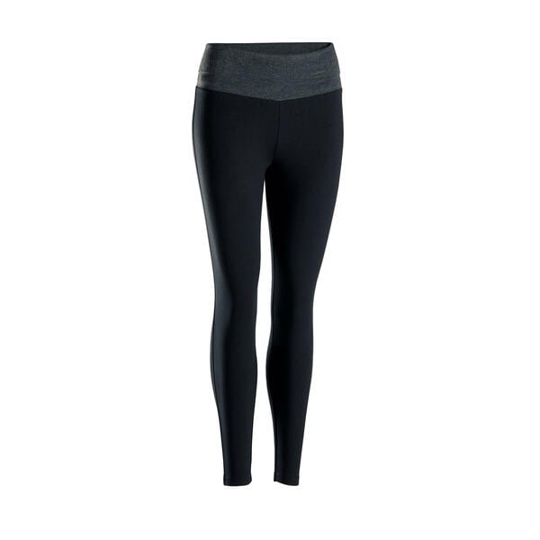 Bild 1 von Leggings Yoga Damen Baumwolle Ecodesign - schwarz