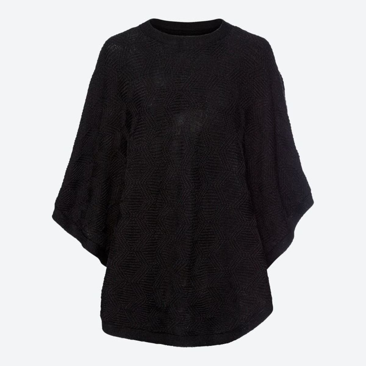 Bild 1 von Damen-Poncho mit Strickmuster