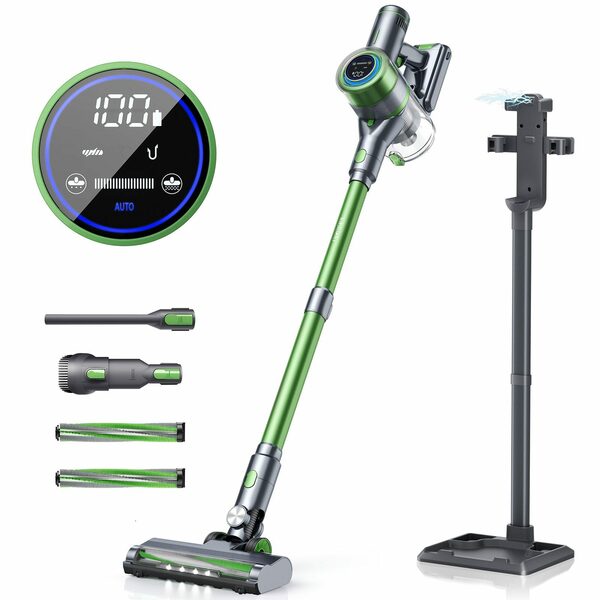 Bild 1 von oyajia Akku-Hand-und Stielstaubsauger Smart 6 in 1 Kabellos Akkusauger 25,9V Ladestation & Halterung 2-in-1, 265,00 W, beutellos, 25kPA mit 50 Min. Laufzeit für Hartboden, Teppich, Tierhaare