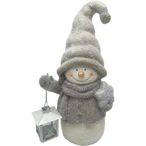 X-Mas SCHNEEMANN Silber, Weiß, Beige