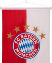 Bild 4 von FC Bayern Fahne FC Bayern München Bannerfahne mit 5 Sterne Logo, 120x300 cm