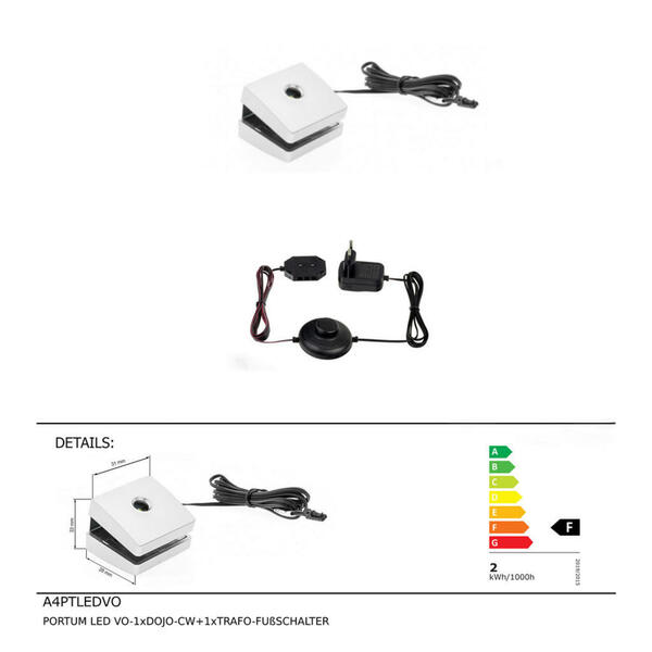 Bild 1 von Carryhome LED-KLEMMLEUCHTE Silber