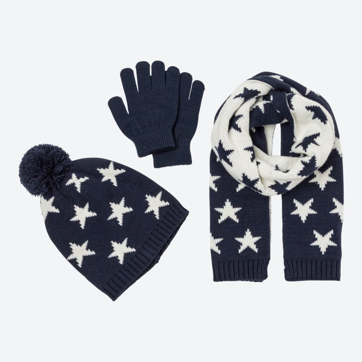 Bild 1 von Kinder-Winter-Set mit schönem Muster, 3er-Set