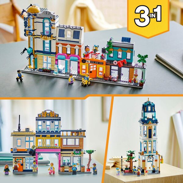Bild 3 von LEGO® Konstruktionsspielsteine Hauptstraße (31141), LEGO® Creator, (1459 St), Made in Europe