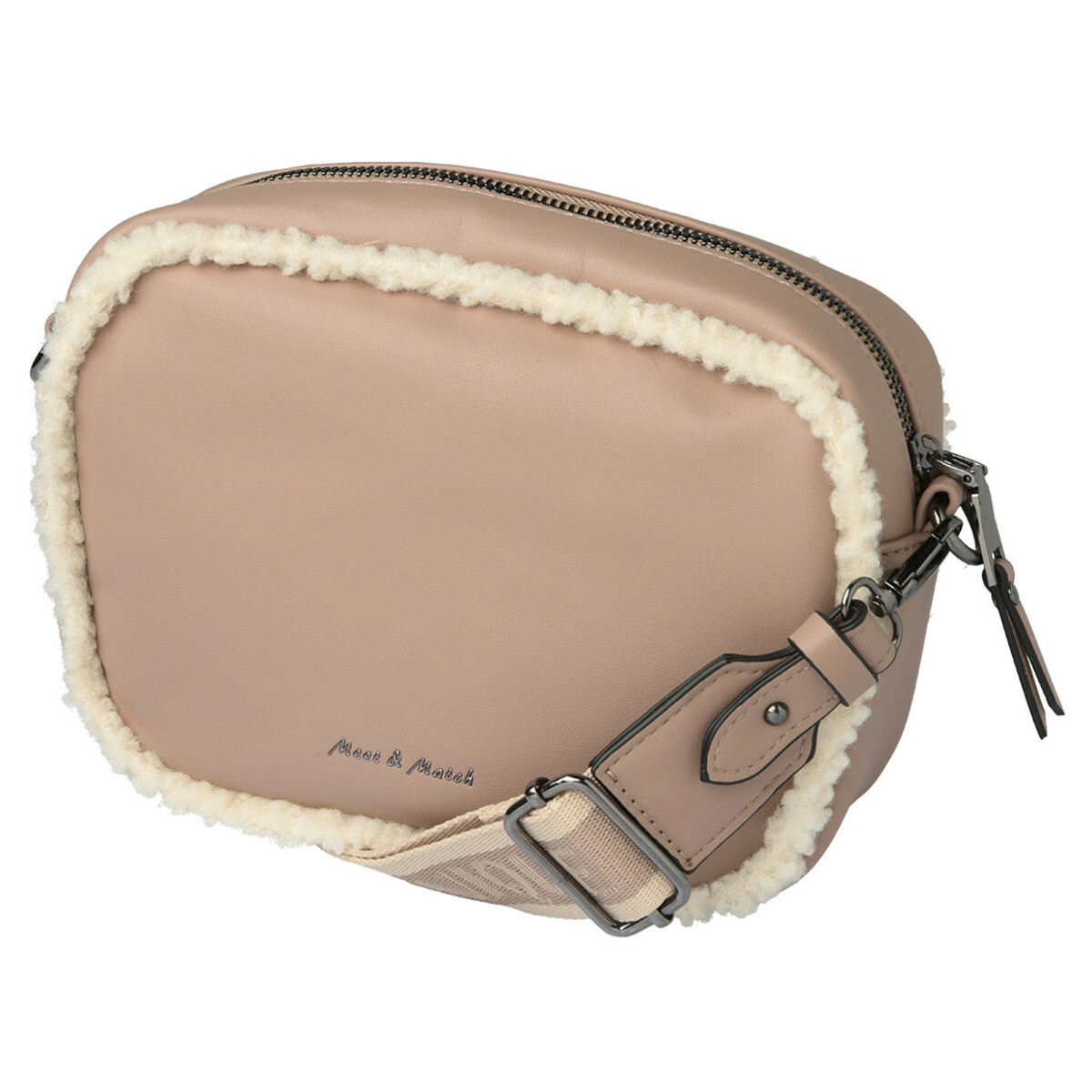 Bild 1 von Damen Umhängetasche mit Plüschbesatz