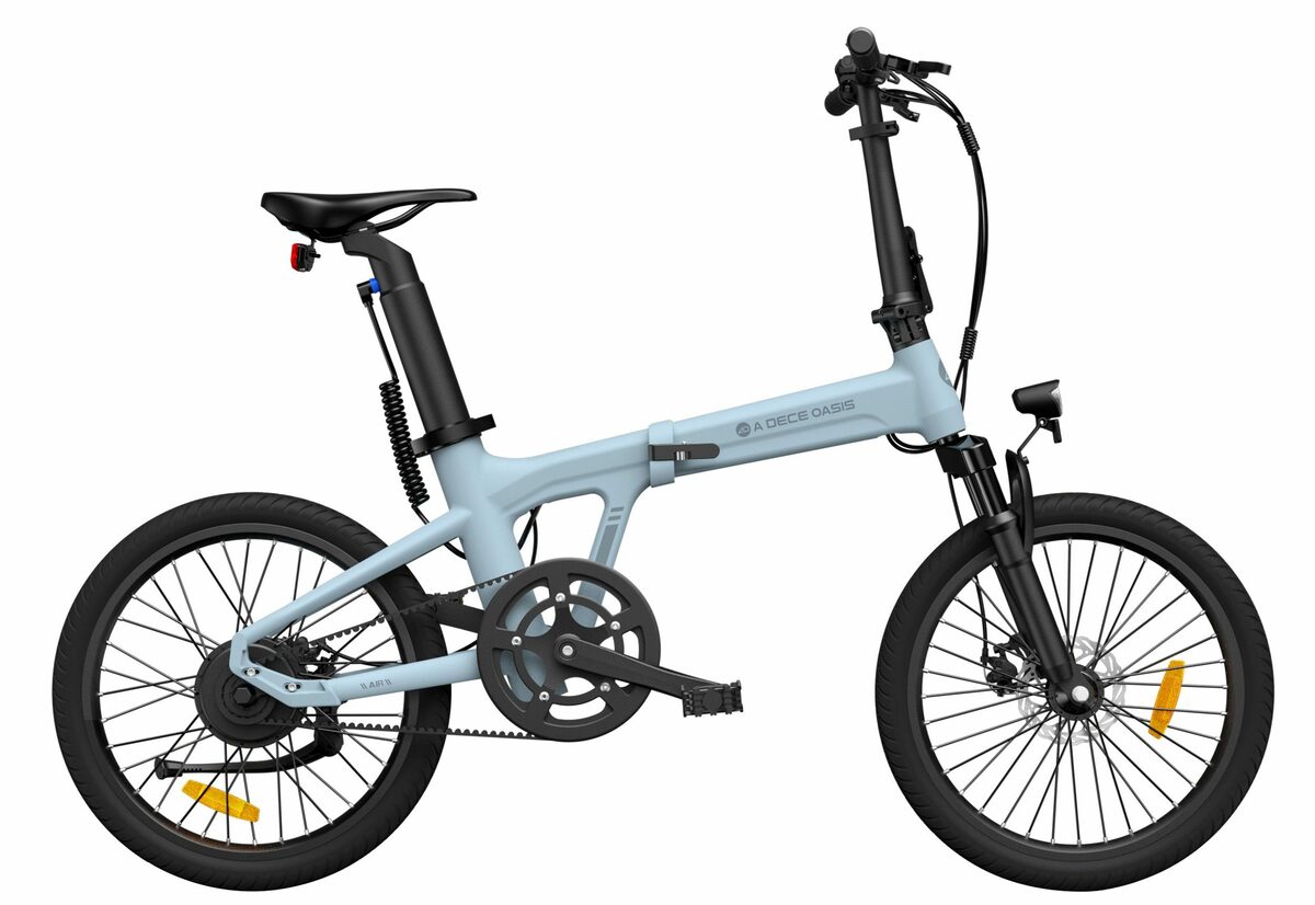 Bild 2 von ADO E-Bike Air 20S Faltbares E-Fahrrad,klapprad Riemenantrieb,Pedelec, 1 Gang, Heckmotor, ebike Herren/Damen,Fingerabdruck-Schloss(mit Handyhalter,Werkzeug)