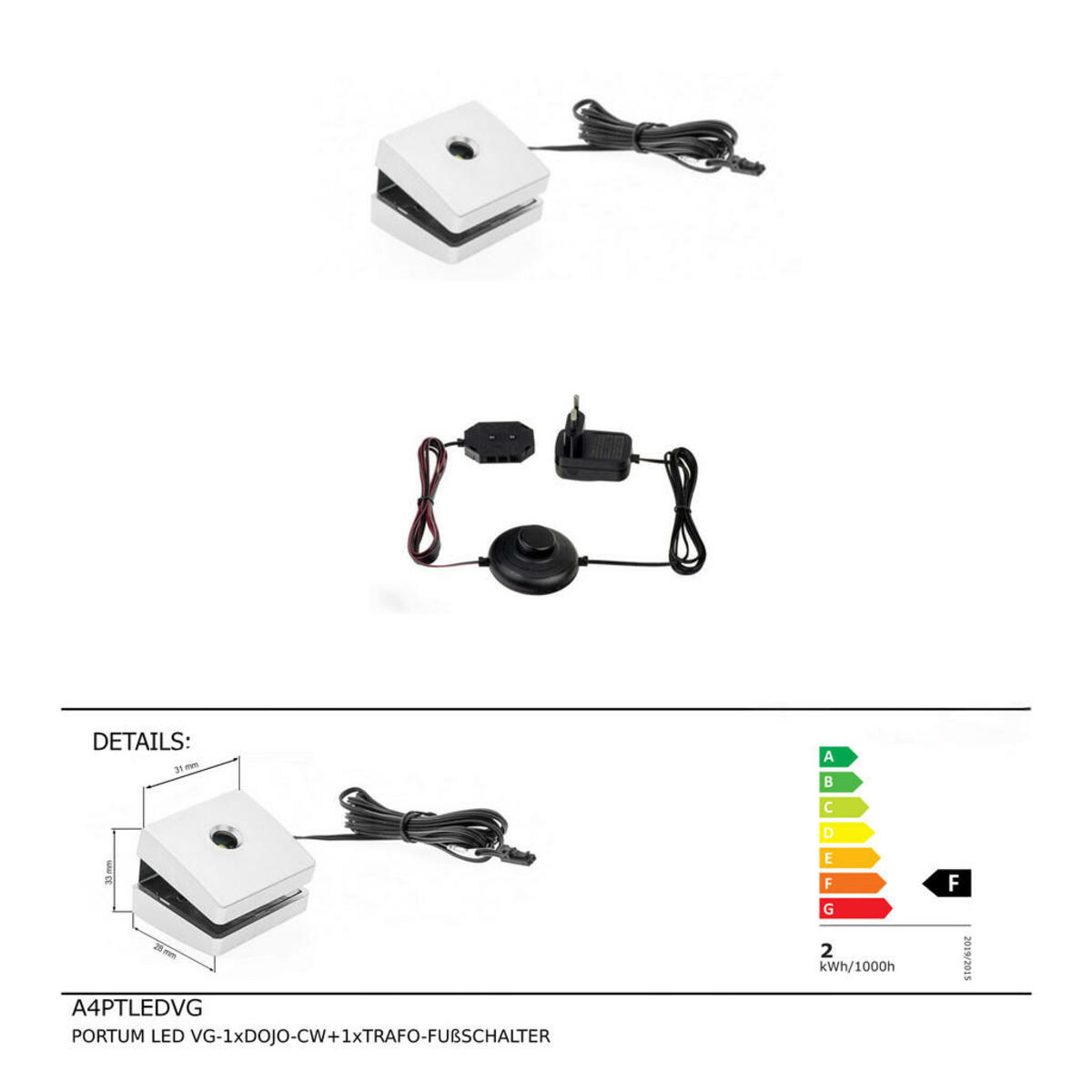 Bild 1 von Carryhome LED-KLEMMLEUCHTE Silber