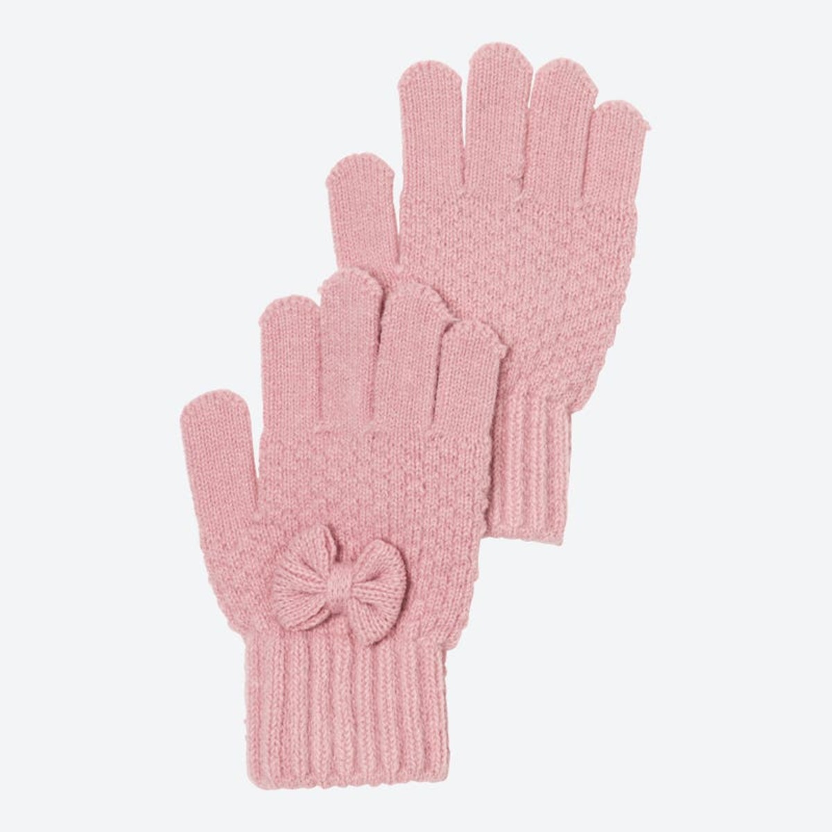 Bild 1 von Kinder-Strickhandschuhe mit Schleife