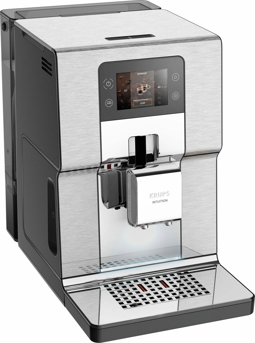 Bild 2 von Krups Kaffeevollautomat EA877D Intuition Experience+, 21 Heiß- und Kaltgetränke-Spezialitäten, geräuscharm, Farb-Touchscreen