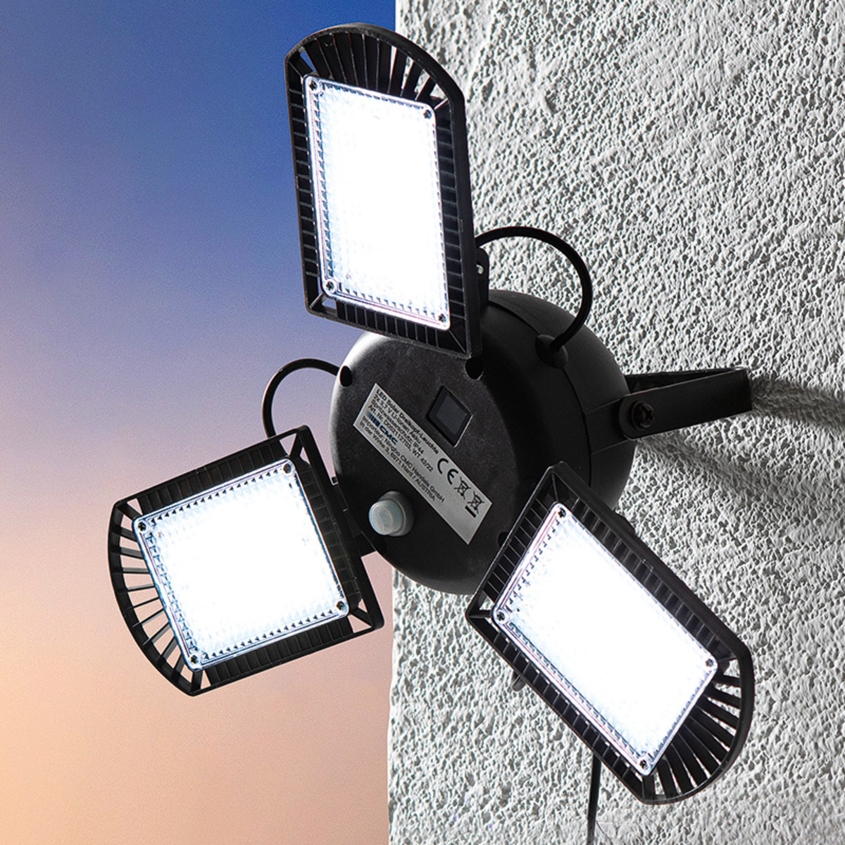 Bild 1 von I-Glow LED-Solar-Dreikopfleuchte