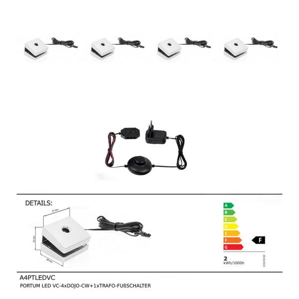 Bild 1 von Carryhome LED-Klemmleuchten Silber