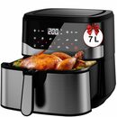 Bild 1 von EUARY Heißluftfritteuse 7L XXL Air Fryer Ohne Öl Fritteuse Heizluft LED-Touchscreen Edelstahl, 1800,00 W, Airfryer Einstellbare Zeit/Temperaturregelung für Luftbraten, Braten
