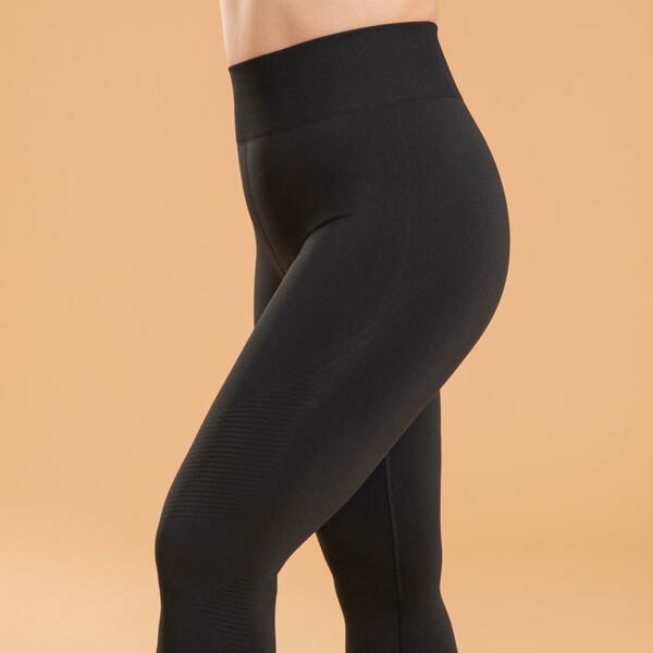 Bild 1 von Leggings Damen Yoga nahtlos - schwarz