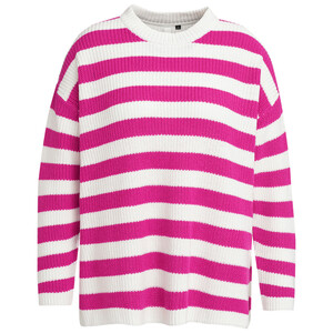 Damen Strickpullover mit Blockstreifen