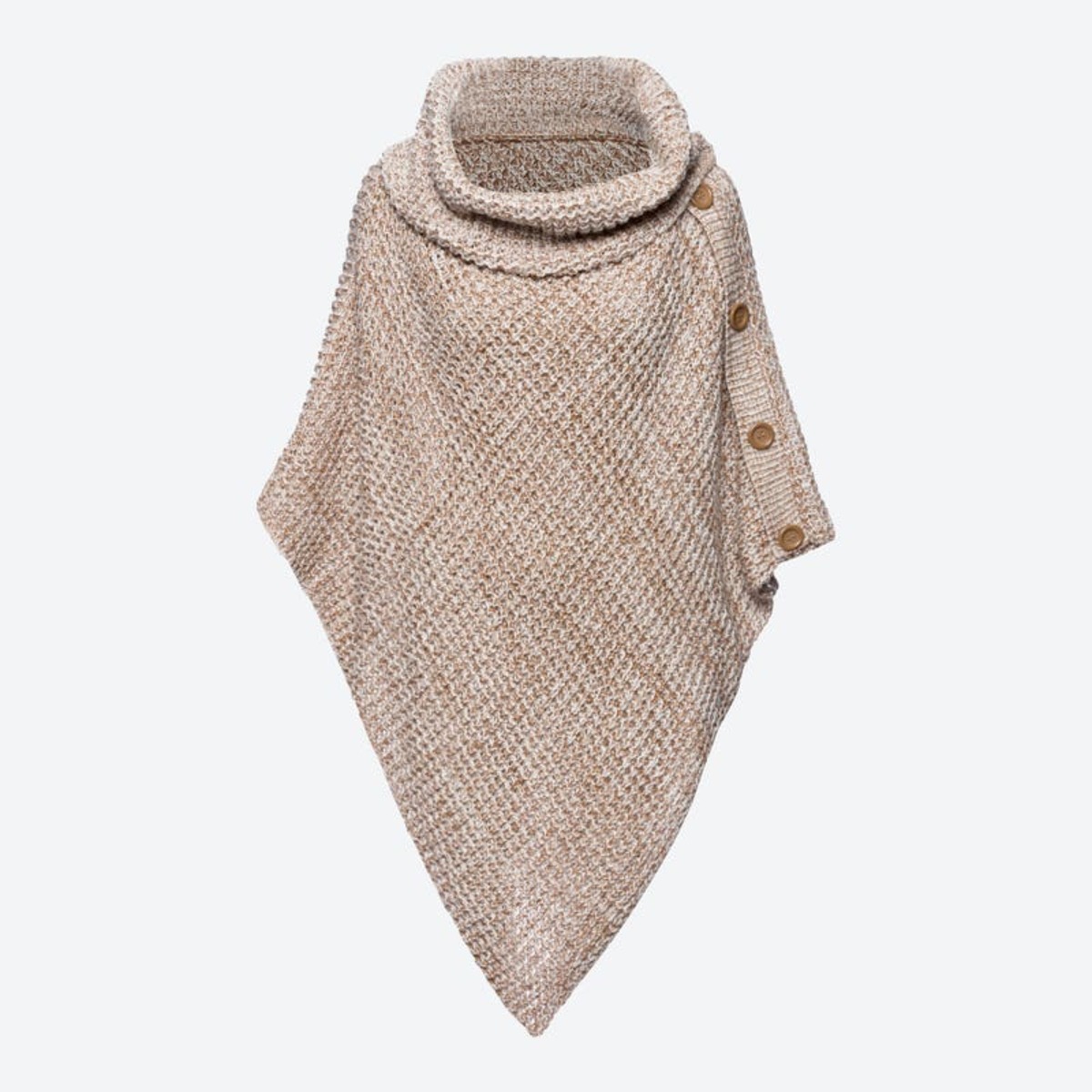 Bild 1 von Damen-Poncho mit Strickmuster