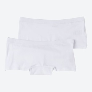 Mädchen-Panty mit hohem Baumwoll-Anteil, 2er-Pack