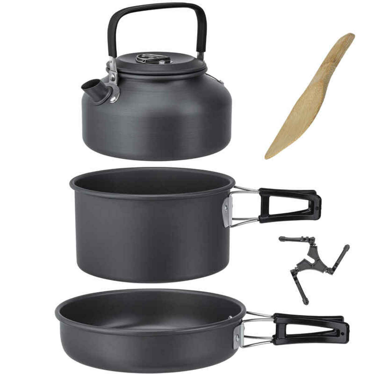 Bild 1 von BRUNNER Camping Kochset Packpot Ultralite 18 Geschirr Topf Pfanne Kessel Alu