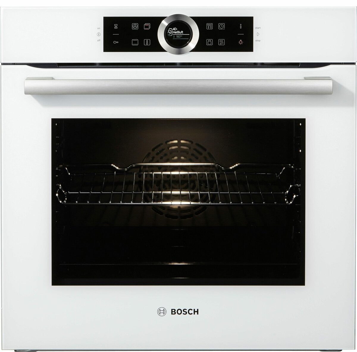 Bild 4 von BOSCH Einbaubackofen Serie 8 HBG635B, mit Teleskopauszug nachrüstbar, ecoClean Direct, mit Pizzastufe