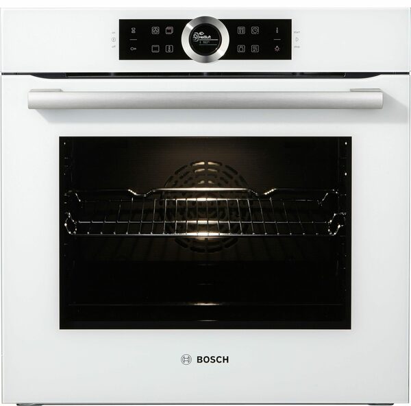Bild 4 von BOSCH Einbaubackofen Serie 8 HBG635B, mit Teleskopauszug nachrüstbar, ecoClean Direct, mit Pizzastufe