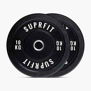 Suprfit HI-TEMP White Logo Bumper Plates (Paar) - 10 kg