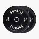 Bild 1 von Suprfit HI-TEMP White Logo Bumper Plates (Paar) - 10 kg