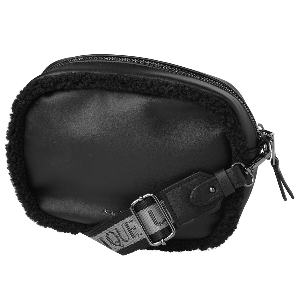Bild 1 von Damen Umhängetasche mit Plüschbesatz