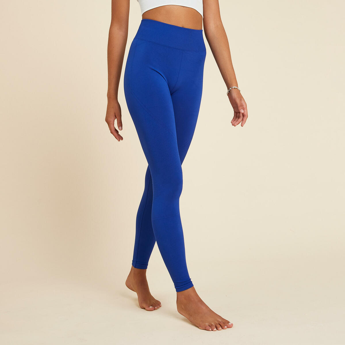 Bild 1 von Leggings Damen Yoga nahtlos - indigo