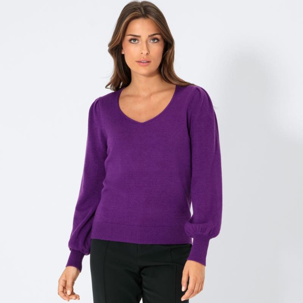 Bild 1 von Damen-Pullover mit langen Ärmelbündchen