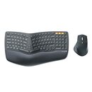 Bild 1 von ProtoArc Ergonomische Tastatur und Maus Kabellos | EKM01 Wiederaufladbar Bluetooth Tastatur Maus | Bluetooth & 2.4GHz Geteilte Tastatur mit Handballenauflage | Windows/Mac/Android