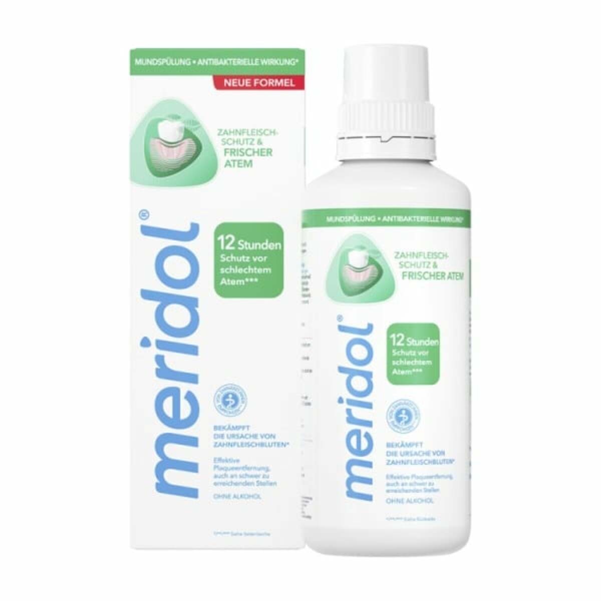 Merodal meridol Mundspülung Frischer Atem & Zahnfleischschutz 400 ml ansehen!