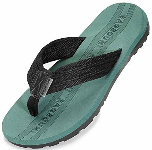 Bild 1 von Damen Herren Zehentrenner Sommer Flip Flops Badelatschen Hausschuhe Pantoletten, Schwarz Braun, 42 EU