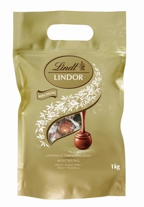 LINDOR Schokoladenkugel Beutel Mischung 80 x 12,5 g (1 kg)
