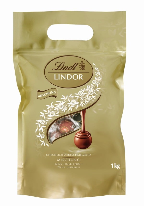 Bild 1 von LINDOR Schokoladenkugel Beutel Mischung 80 x 12,5 g (1 kg)