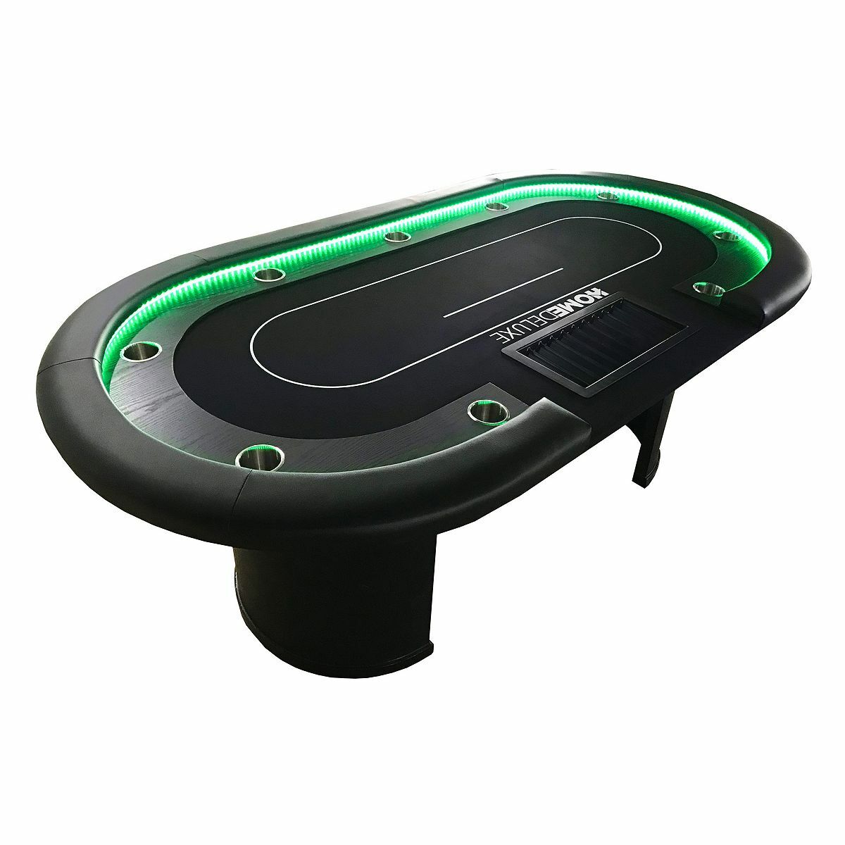 Bild 1 von HOME DELUXE LED-Pokertisch FULL HOUSE mit 9 Getränkehaltern ca. 215x106x78cm