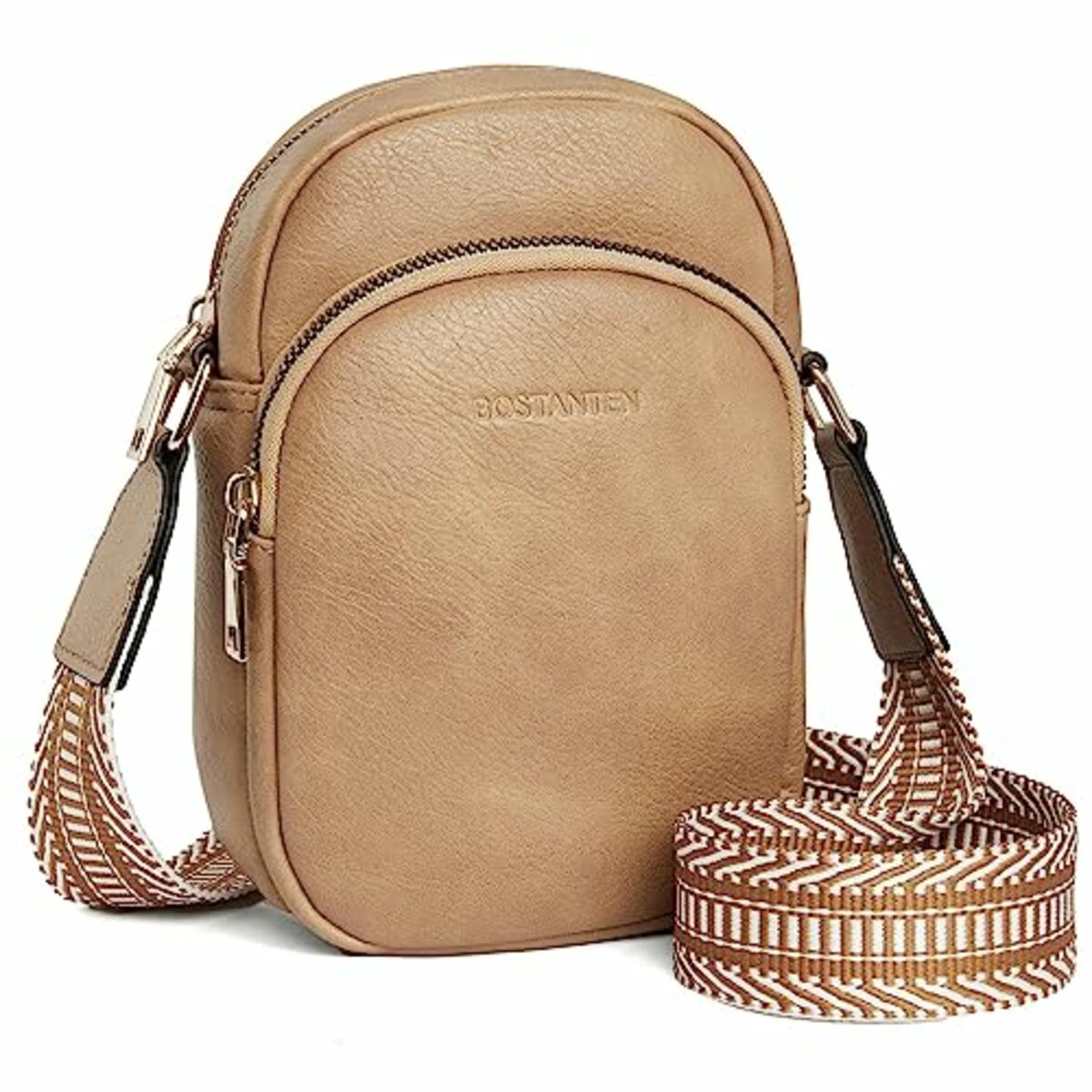 Bild 1 von BOSTANTEN Handy Umhängetasche Damen, Handytasche zum Umhängen Leder, Handytasche mit Geldbörse zum Umhängen, Handtasche damen umhängetasche