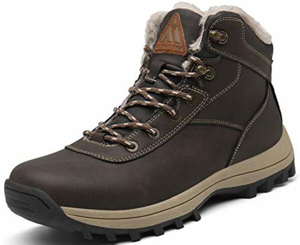 Bild 1 von Mishansha Damen Herren Winterschuhe Warm Gefüttert Winterstiefel Wasserdicht Trekking Wanderschuhe Gr.36-48