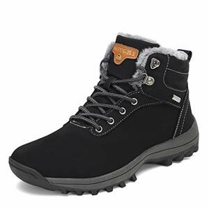 Mishansha Damen Herren Winterschuhe Warm Gefüttert Winterstiefel Wasserdicht Trekking Wanderschuhe Gr.36-48