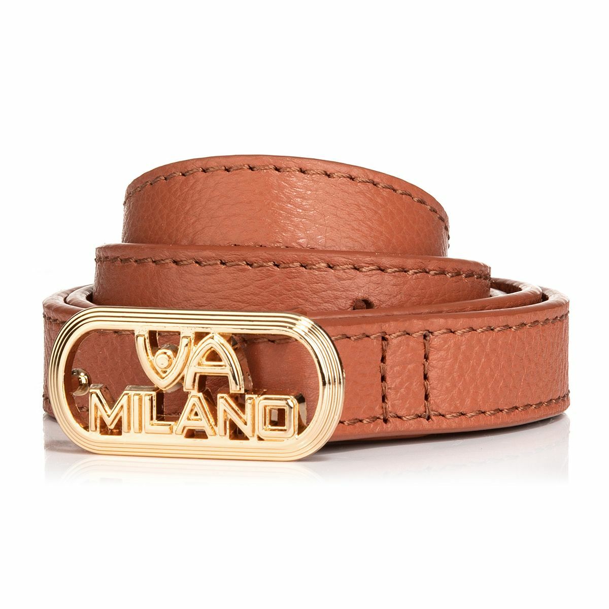 Bild 1 von VIA MILANO Gürtel Echt Leder Logo-Schließe 2 cm breit